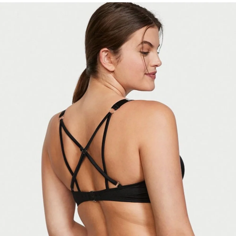 👙 NWT Victoria's Secret Shine Strap Bombshell Bikini Top - Picture 2 of 3